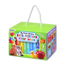 My First Library Kata Pertama, Huruf, Angka 9 Board Books (English - Indonesian)