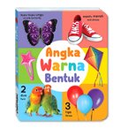 Bilingual Angka Warna Bentuk Board Book (2 bahasa: Bhs Indonesia & Inggris)