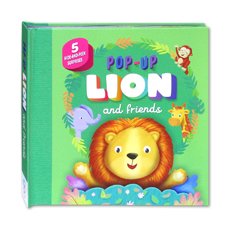 Pop-Up Lion and Friends with 5 hide-and-peek surprises