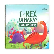 Popup Book T-Rex di Mana? (ada banyak popup dino yg super keren)