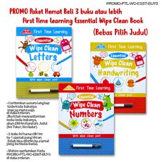 PROMO Paket Hemat Beli 3 buku atau lebih First Time Learning Essential Wipe Clean Book (Bebas Pilih Judul)