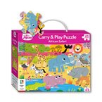 Junior Jigsaw Carry & Play Puzzle African Safari (45 Pieces)