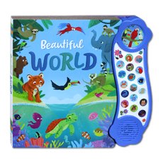 Beautiful World Sound Board Book with 18 sound animals