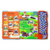 Look and Find Things That Go Words and Sounds Board Book with 100 Button