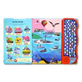 Look and Find Things That Go Words and Sounds Board Book with 100 Button