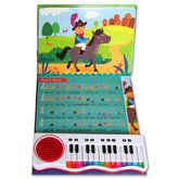 Itsy Bitsy Spider and other Songs Piano Board Book with 7 Songs to Play!