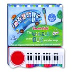The Wheels on the Bus and other Songs Piano Board Book with 7 Songs to Play!
