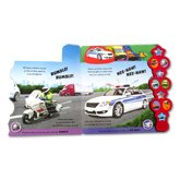 Emergency Vehicles Tabbed Sound Board Book with 10 Vehicle Sounds & Discover awesome facts about super-cool emergency vehicles!