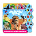 Incredible Animals Tabbed Sound Board Book with 10 Animals Sounds & Discover the Biggest, Fastest and strangest creature on the planet!