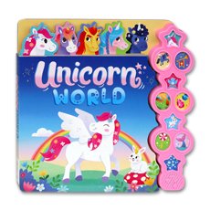 Unicorn World Tabbed Sound Board Book with 10 Sounds