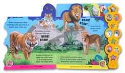 At The Zoo Tabbed Sound Board Book With 10 Animal Sounds & Awesome Animal Facts to Discover On Every Page