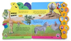 At The Zoo Tabbed Sound Board Book With 10 Animal Sounds & Awesome Animal Facts to Discover On Every Page