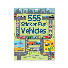 555 Sticker Fun Vehicles Sticker Book 