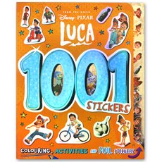 Disney Pixar LUCA 1001 Stickers Book (Includes Colouring, Activities, Foil Stickers And Giant Wall Sticker!)