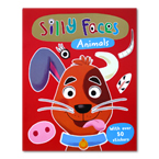 Silly Faces Animals Sticker Book With Over 50 Stickers