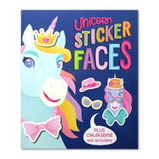 Unicorn Sticker Faces Plus Colouring and activities!