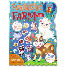 Funtastic Farm Activity Book Packed With Puffy Stickers