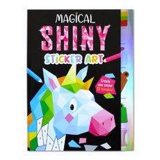 Magical Shiny Sticker Art Book (Create and Colour 12 Mosaic!)