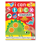 I Can Stick Dinosaurs Sticker Activity Book With Fun Shaped Stickers to Complete Simple Scenes!