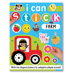 I Can Stick Farm Sticker Activity Book With Fun Shaped Stickers to Complete Simple Scenes!
