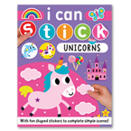 I Can Stick Unicorns Sticker Activity Book With Fun Shaped Stickers to Complete Simple Scenes!
