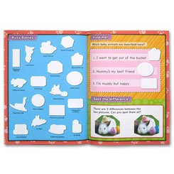 BABY ANIMALS Sticker Activity Book with more than 100 stickers