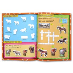 HORSES & PONIES Sticker Activity Book with more than 100 stickers