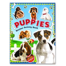 PUPPIES Sticker Activity Book with more than 100 stickers