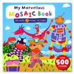 My Marvellous Mosaic Book Includes 7 Mosaic Pictures Over 500 Stickers (BLUE)