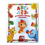 Sticker Book Treasury ABCs & 123s with Over 350 Reusable Sticker