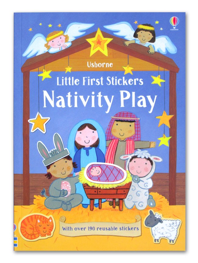 Usborne Little First Stickers Nativity Play With Over 190