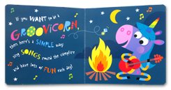 If You Want to be a Groovicorn Board Book with Rainbow Touchy-Feely Furry Cover