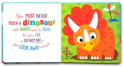 Never Touch a Dinosaur! (Touch and Feel Board book) 