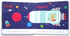 Circle & Square - Let's Learn Shapes Touch and Feel Board Book (With raised & cut-out pictures)