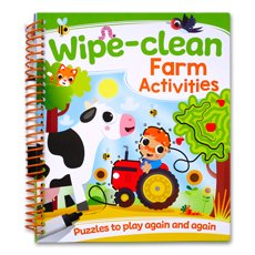 Wipe-Clean Farm Activities Book (Puzzles to Play Again and Again)