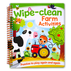 Wipe-Clean Farm Activities Book (Puzzles to Play Again and Again)