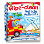 Wipe-Clean Vehicle Activities Book (Puzzles to Play Again and Again)