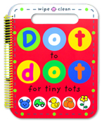 Wipe Clean Dot to Dot for Tiny Tots (includes wipe-clean pen)