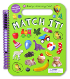Priddy Books MATCH IT! Early Learning Fun! Wipe Clean Activities Book With Pen