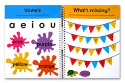 Priddy Books Lowercase Alphabet Wipe Clean Activities Book With Pen & Flash cards